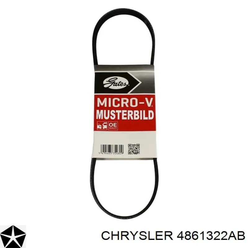 Ремень кондиционера Chrysler 4861322AB