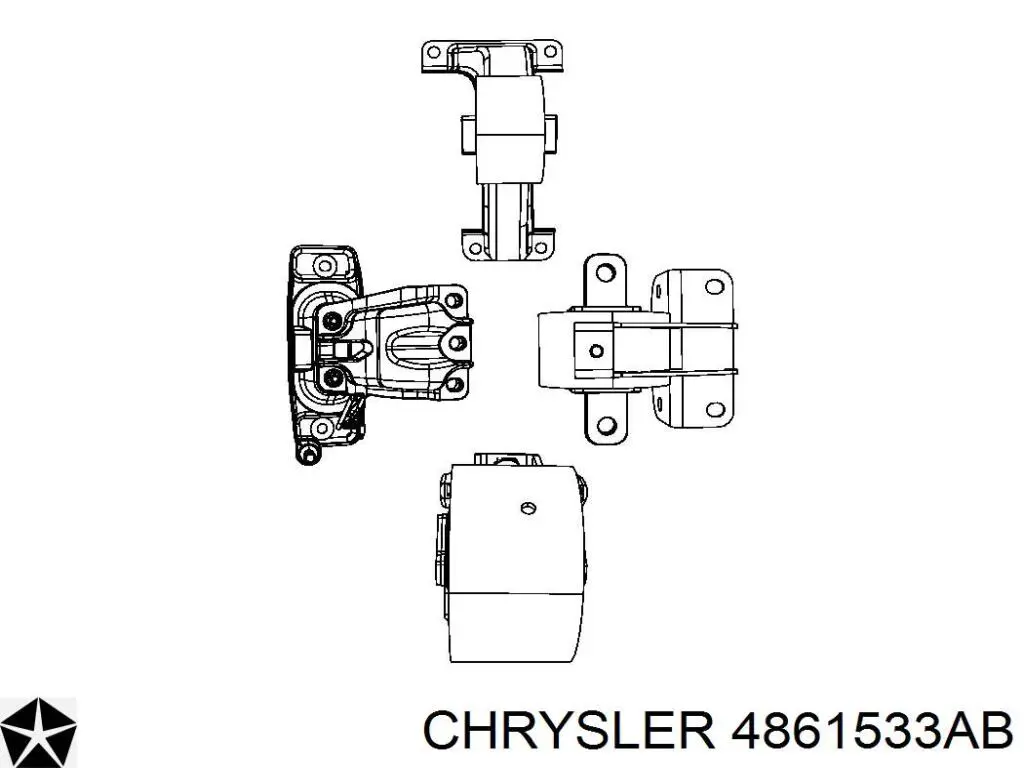 4861533AB Chrysler паразитный ролик
