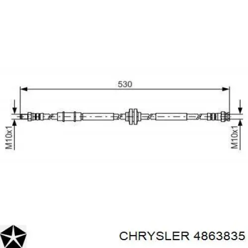 Купить 4863835 Chrysler Ремень генератора