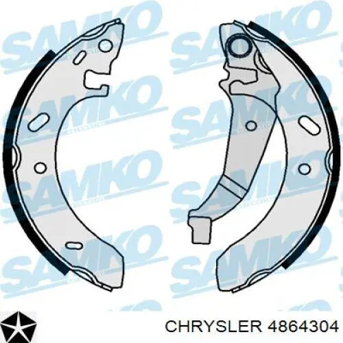 Тормоза рабочие задние ножные и тормозные барабаны Chrysler 4864304 цена, от 27.46 USD