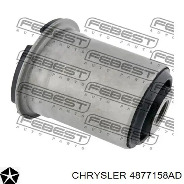 4877158AD Chrysler braço oscilante inferior direito de suspensão dianteira