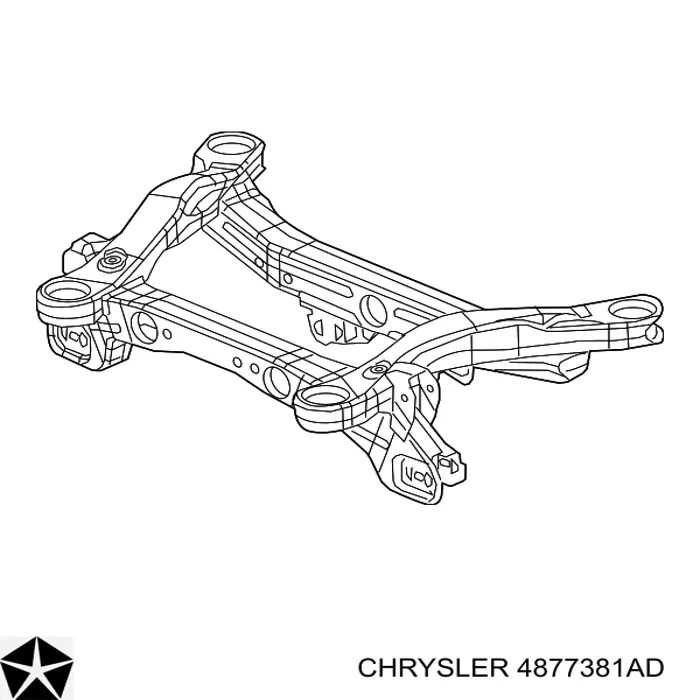4877381AD Chrysler балка задней подвески (подрамник)