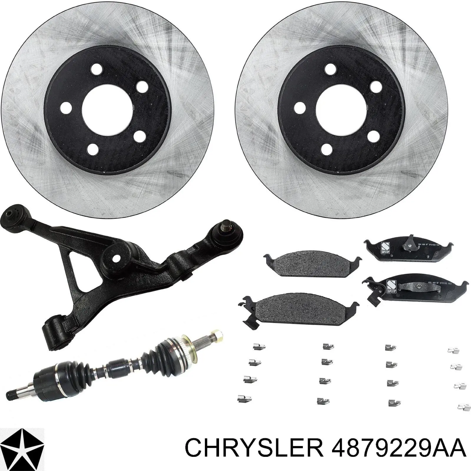 Тормоз дисковый передний Chrysler 4879229AA цена, от 30.04 USD
