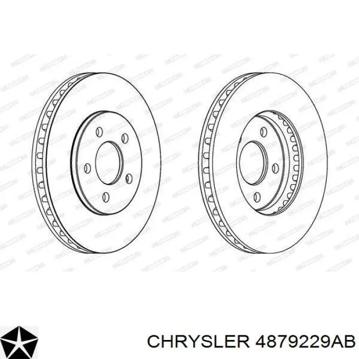 Передние тормозные диски 4879229AB Chrysler