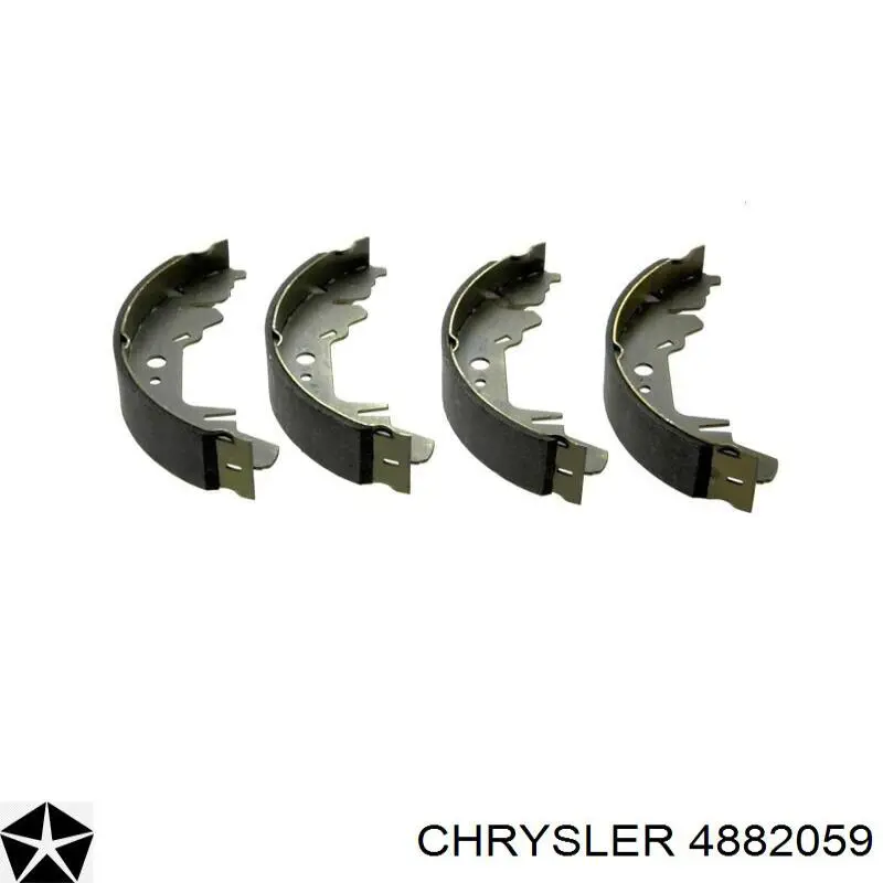 4882059 Chrysler колодки тормозные задние барабанные