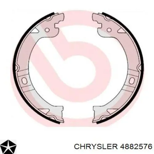 Купить 4882576 Chrysler Колодки ручника/стояночного тормоза