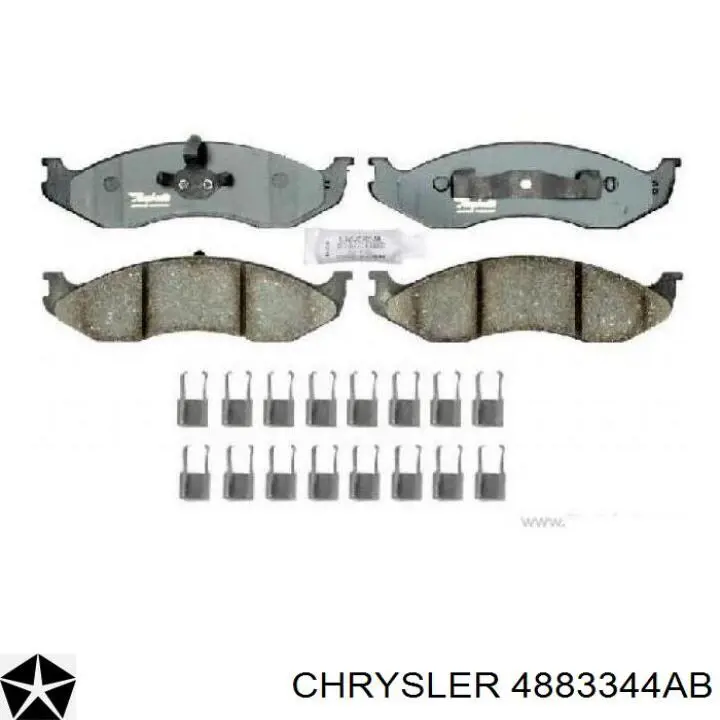 Колодки Chrysler 4883344AB цена, от 20.25 USD