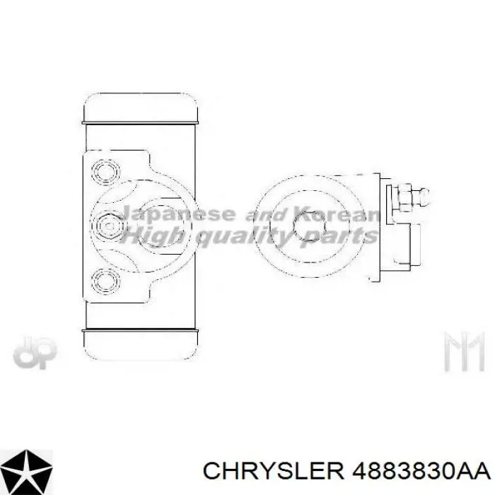 Купить 4883830AA Chrysler Цилиндр тормозной колесный