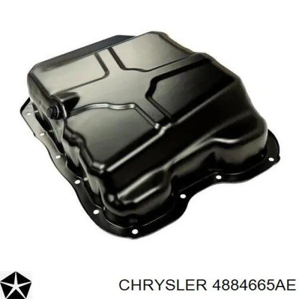 4884665AE Chrysler panela de óleo de cárter do motor