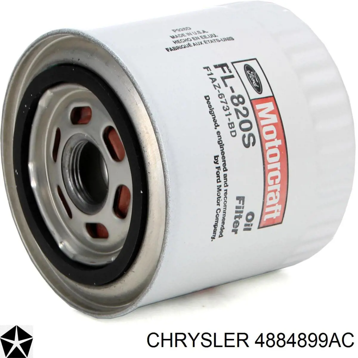 4884899AC Chrysler Filtro de óleo