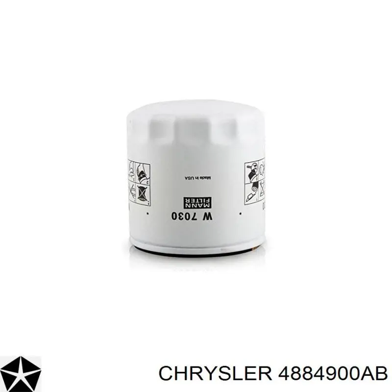 4884900AB Chrysler Масляный фильтр двигателя