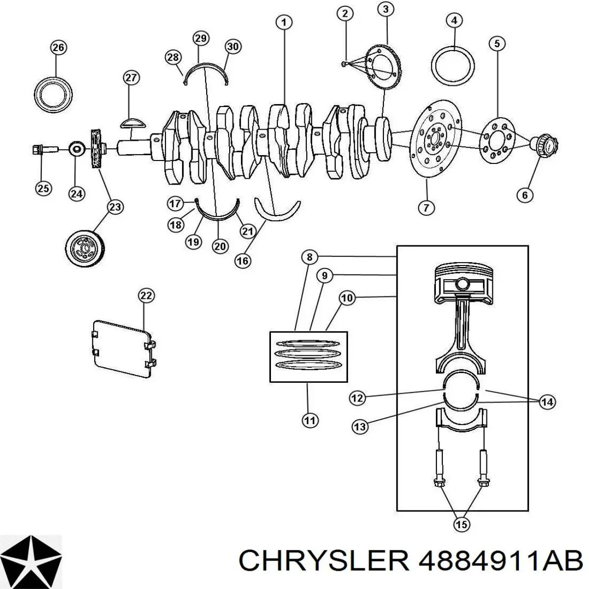  4884911AB Chrysler