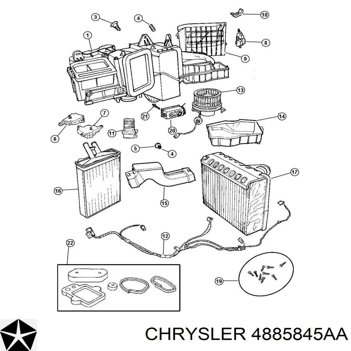 Резистор (сопротивление) вентилятора печки (отопителя салона) на Chrysler 300 M SPECIAL 