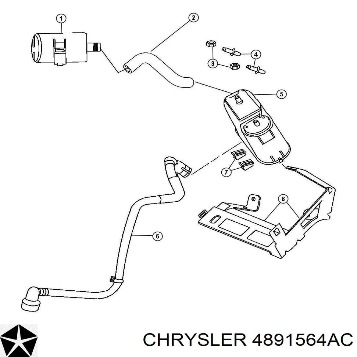  Chrysler 4891564AC цена, от 14.06 USD