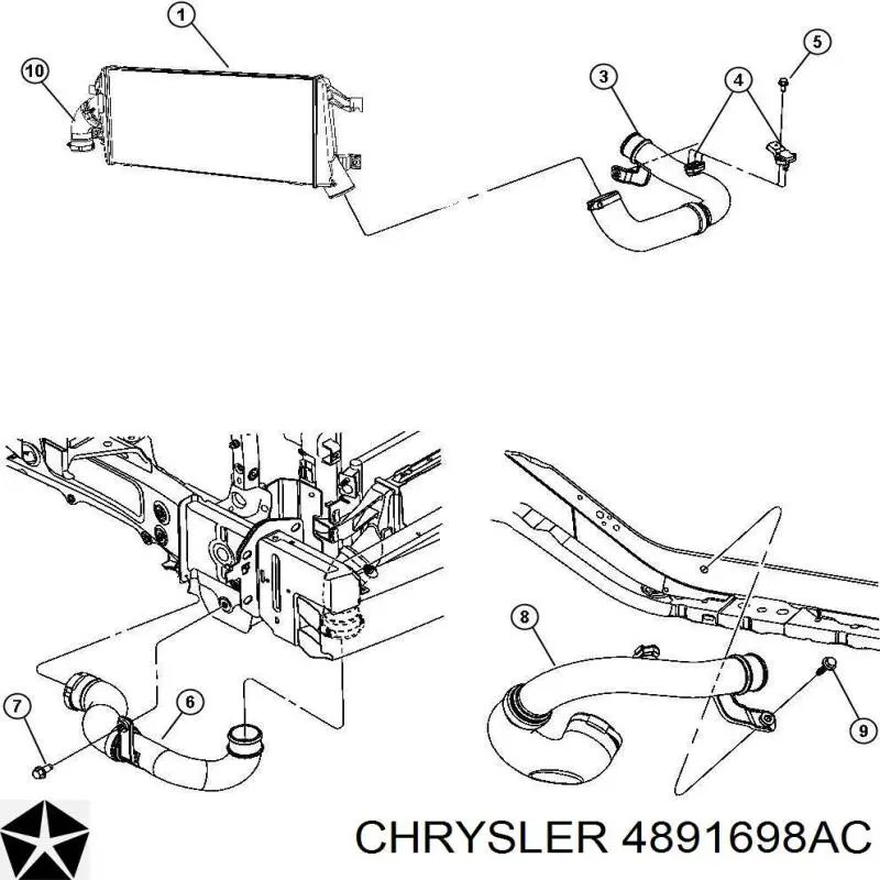 Шланг интеркуллера SKV 43SKV204