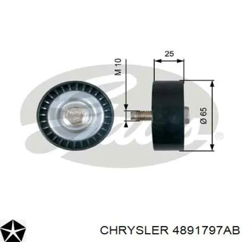 Купить 4891797AB Chrysler Паразитный ролик