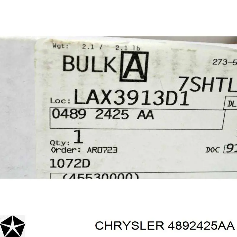 Помпа охлаждения Chrysler 4892425AA цена, от 64.63 USD
