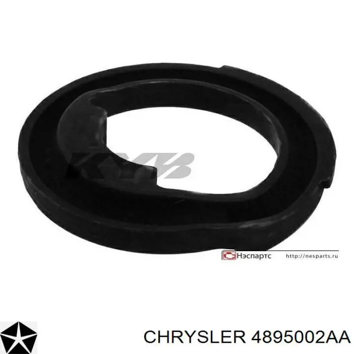 4895002AA Chrysler проставка (резиновое кольцо пружины задней нижняя)