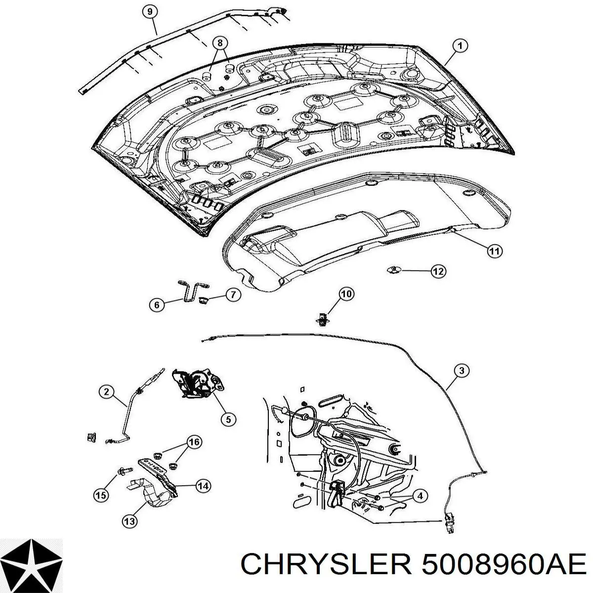  Chrysler 5008960AC цена, от 56.72 USD