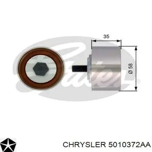 Паразитный ролик ГРМ 5010372AA Chrysler