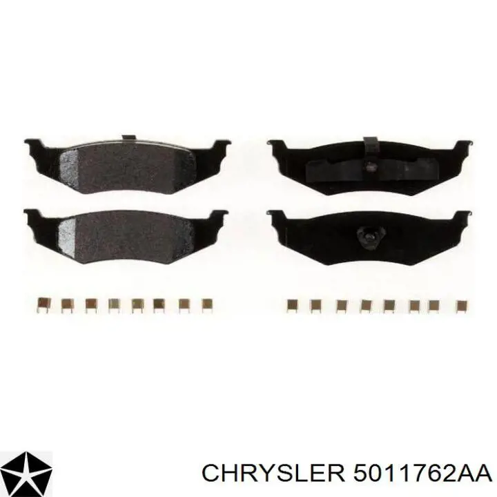 5011762AA Chrysler колодки тормозные задние дисковые