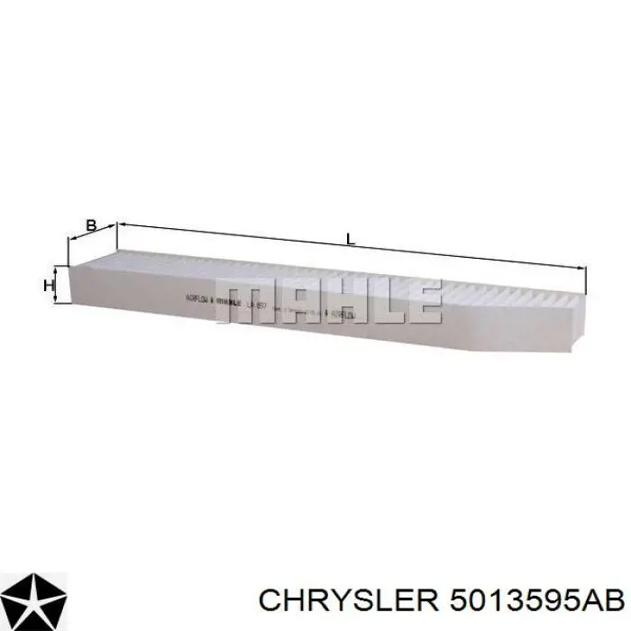 Фильтр воздушный отопителя Chrysler 5013595AB цена, от 6.45 USD