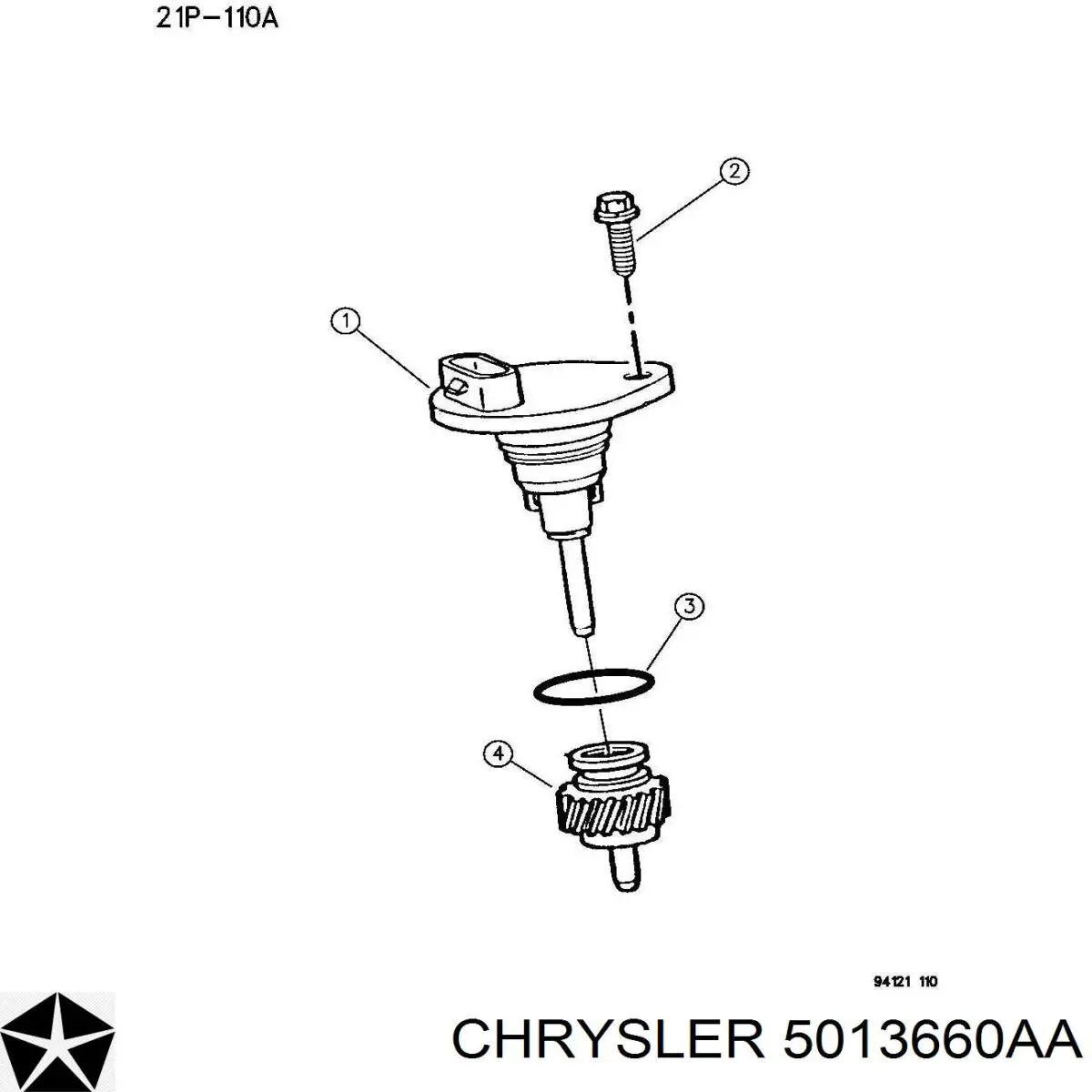 5013660AA Chrysler датчик скорости