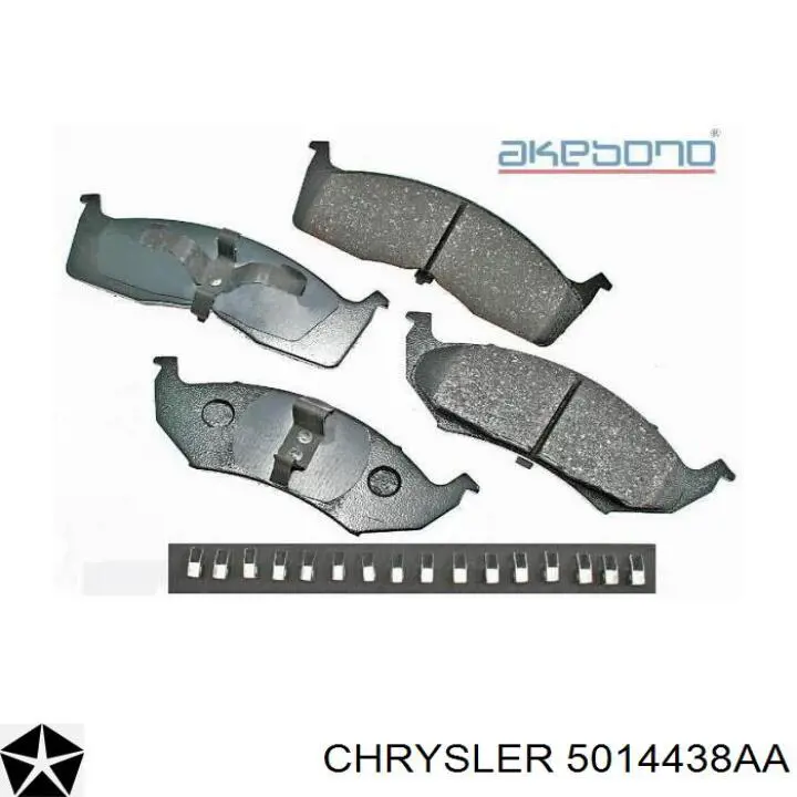 Передние тормозные колодки 5014438AA Chrysler