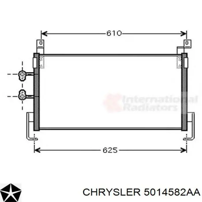Конденсатор кондиционера Chrysler 5014582AA цена, от 103.85 USD