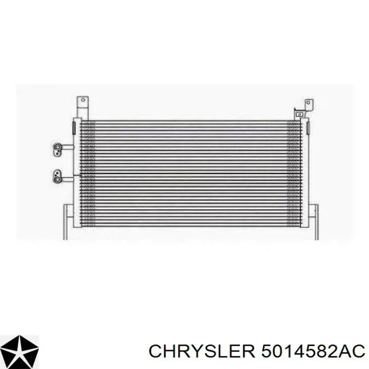V8504582AA Chrysler радиатор кондиционера