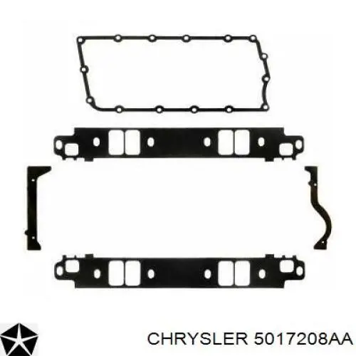 5017208AA Chrysler прокладка впускного коллектора нижняя