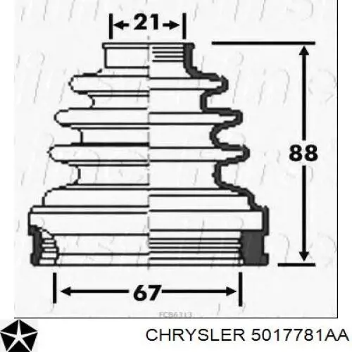  5017781AA Chrysler