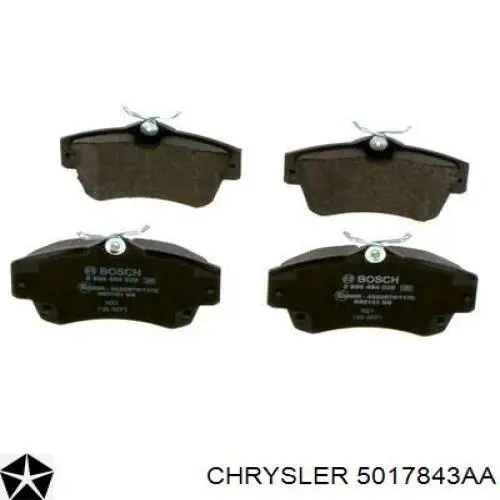Тормозные колодки Chrysler 5017843AA