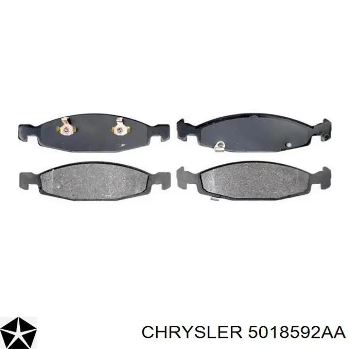 Передние тормозные колодки 5018592AA Chrysler