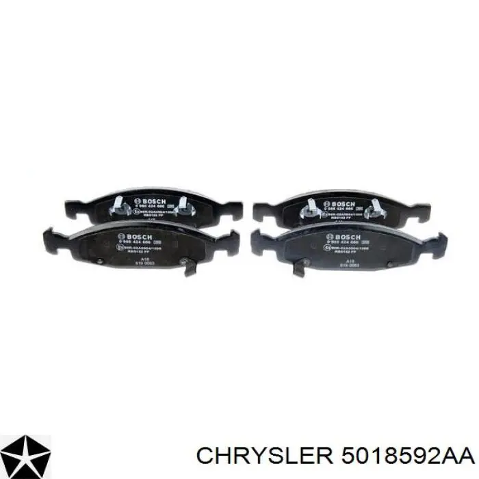 Колодки Chrysler 5018592AA цена, от 31.67 USD