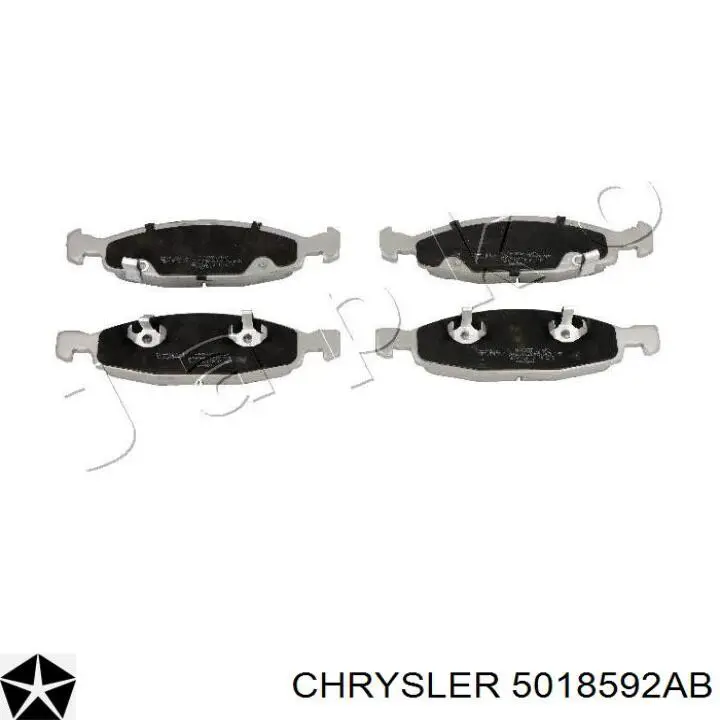 Передние тормозные колодки 5018592AB Chrysler