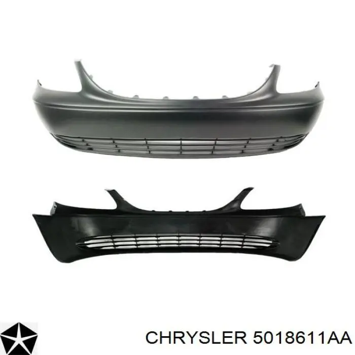 5018611AA Chrysler передний бампер