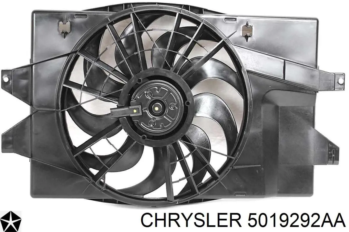 5019292AA Chrysler вентилятор (крыльчатка радиатора охлаждения правый)