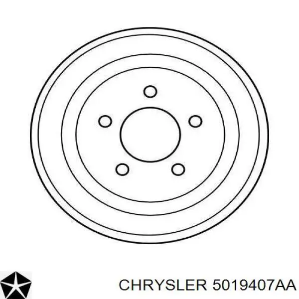 Барабан тормозной задний Chrysler 5019407AA цена, от 62.99 USD