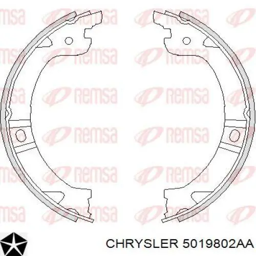 Тормозные колодки стояночного тормоза Chrysler 5019802AA цена, от 20.87 USD
