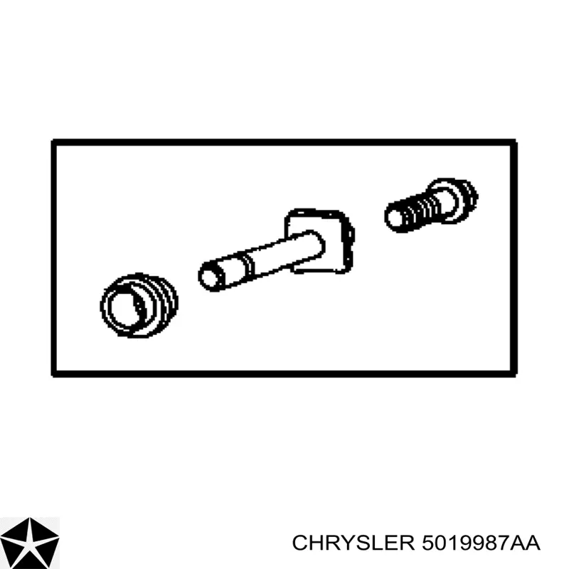5019987AA Chrysler ремкомплект суппорта тормозного переднего