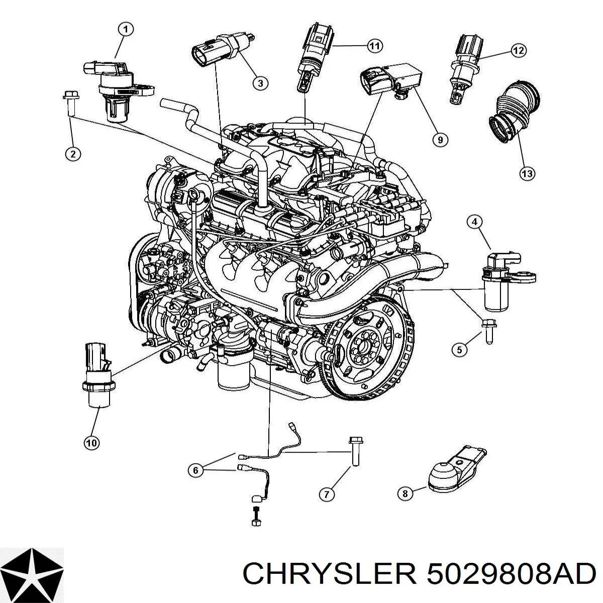 Датчик фаз Chrysler 5029808AD цена, от 17.77 USD
