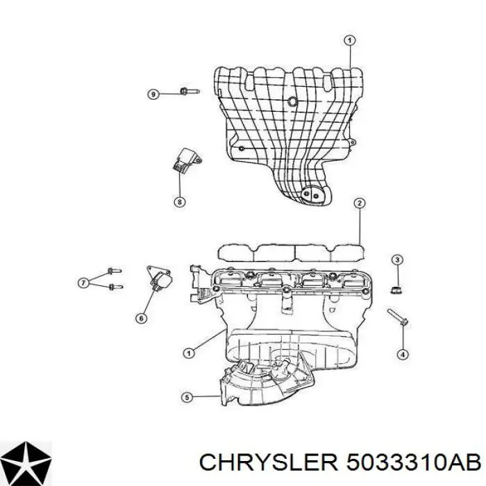 Датчик абсолютного давления 5033310AB Chrysler