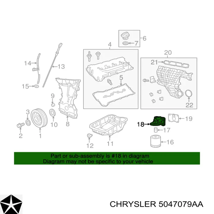  Chrysler 5047079AA цена, от 6.32 USD
