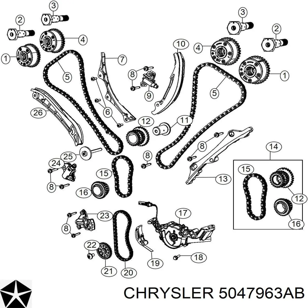 Цепь ГРМ C989 Cloyes