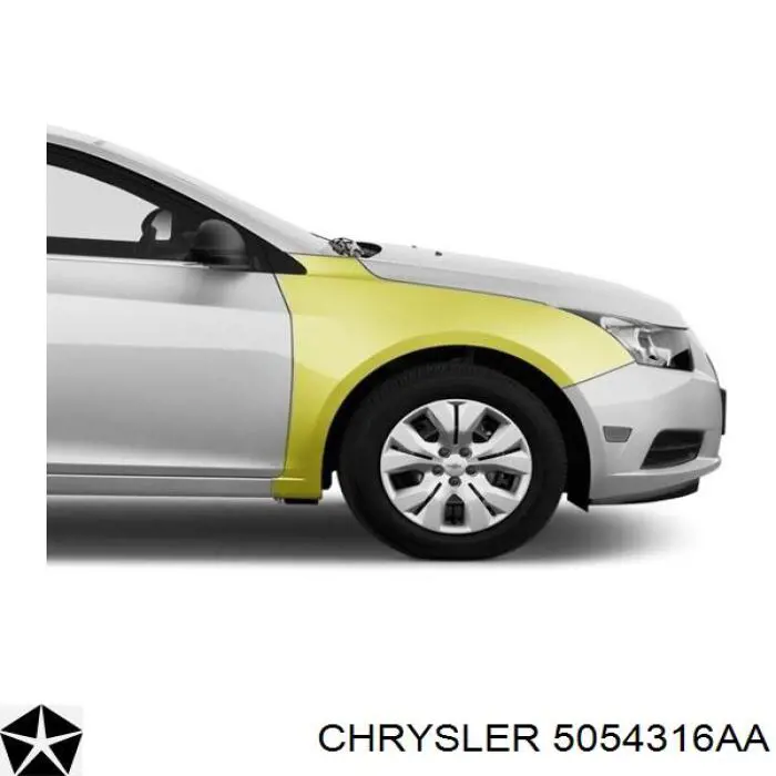 5054316AA Chrysler pára-lama dianteiro direito