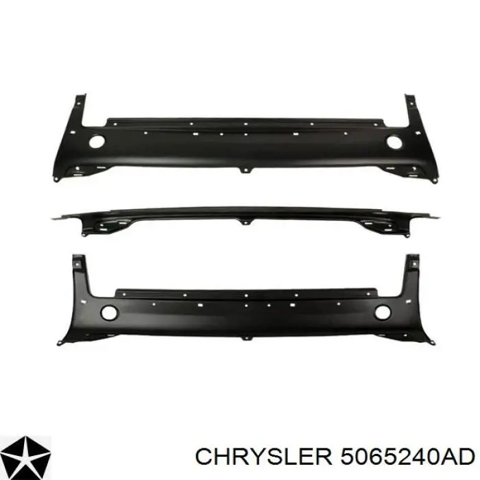 5065240AD Chrysler суппорт радиатора нижний (монтажная панель крепления фар)