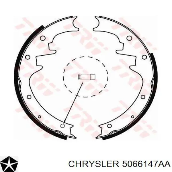 Купить 5066147AA Chrysler Задние барабанные тормозные колодки