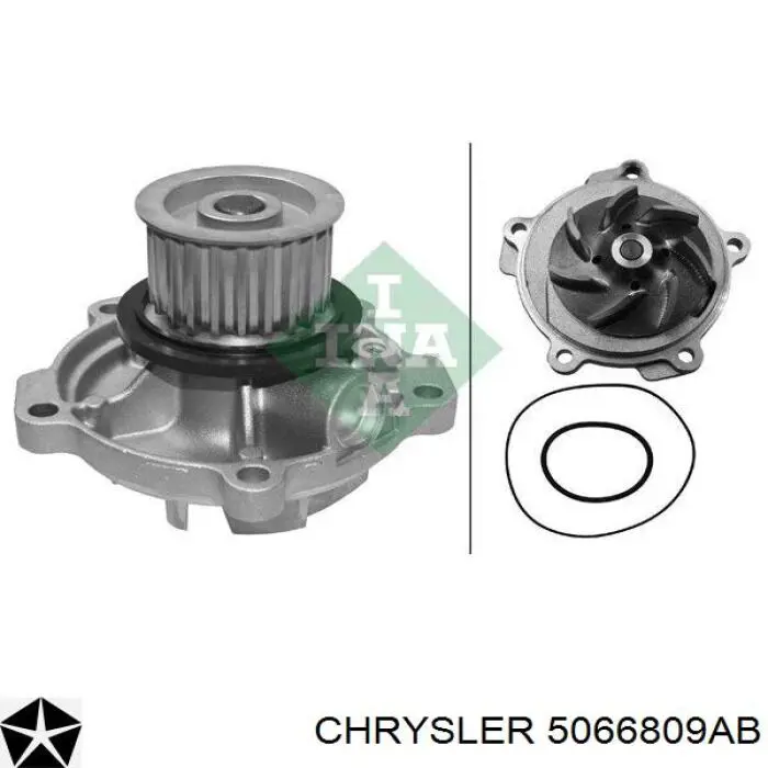 Помпа охлаждения Chrysler 5066809AB цена, от 54.28 USD