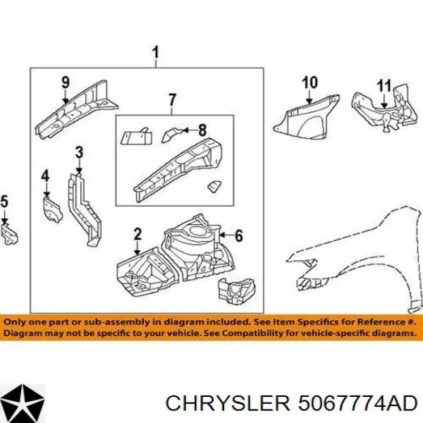 Купить 5067774AD Chrysler 